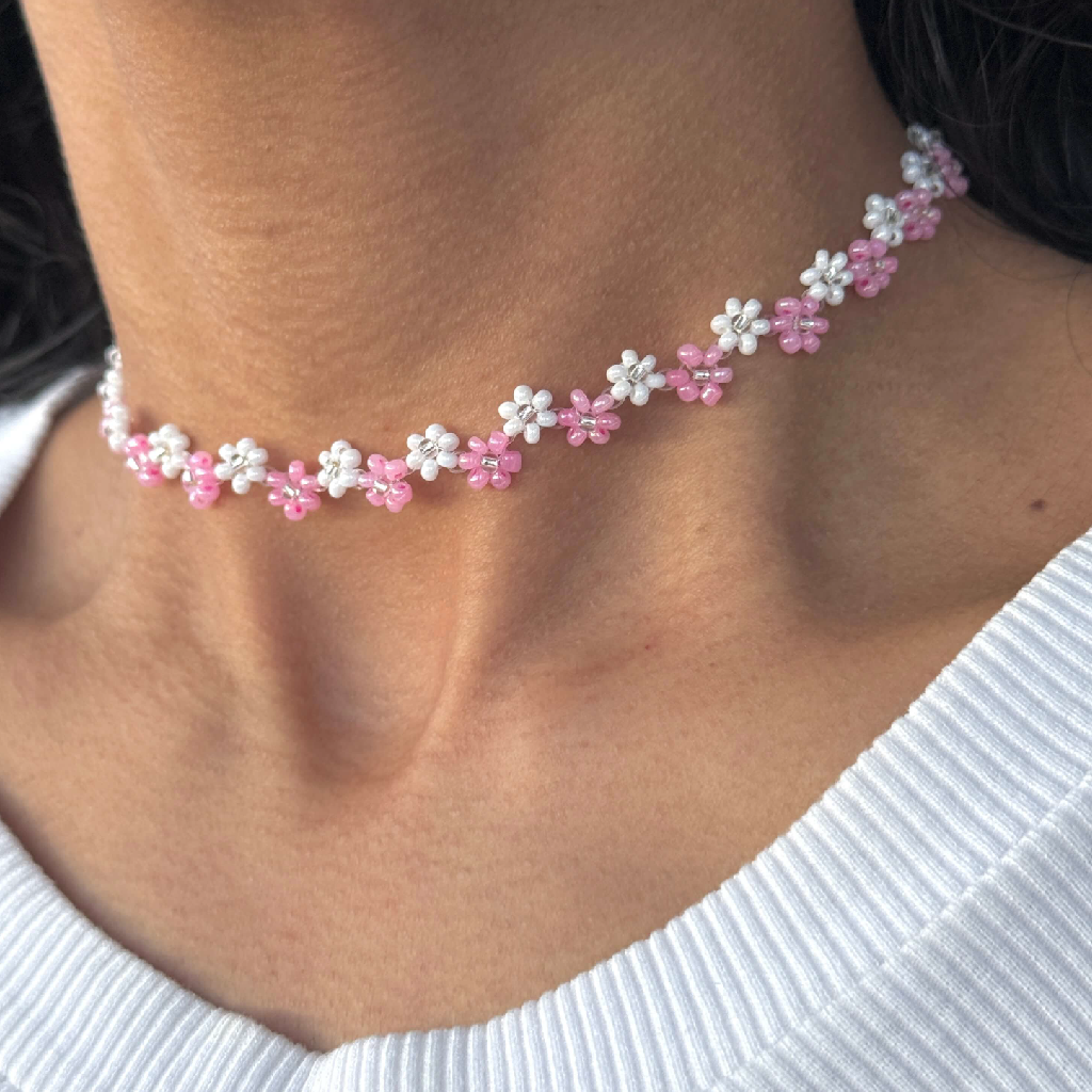 🌸 Collar Jardín Rosa