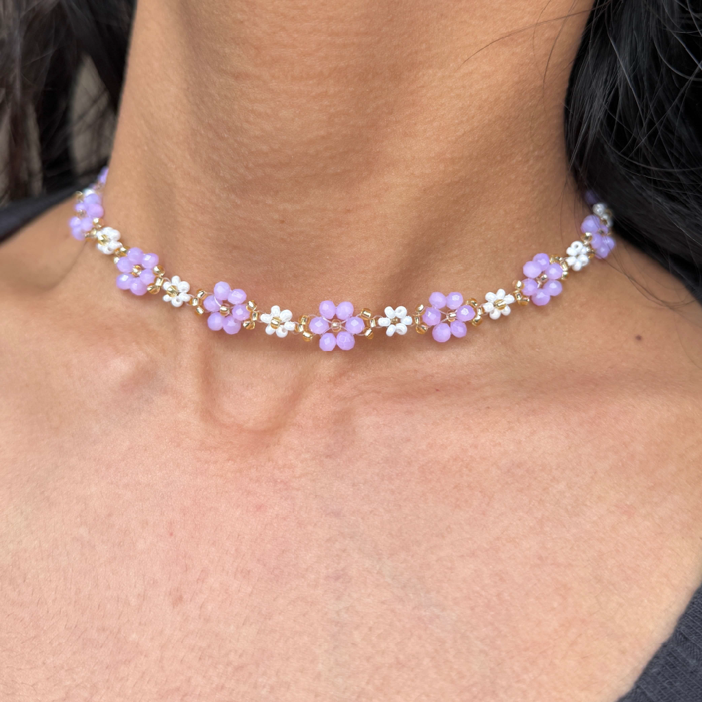 💜 Collar Lavanda en Flor