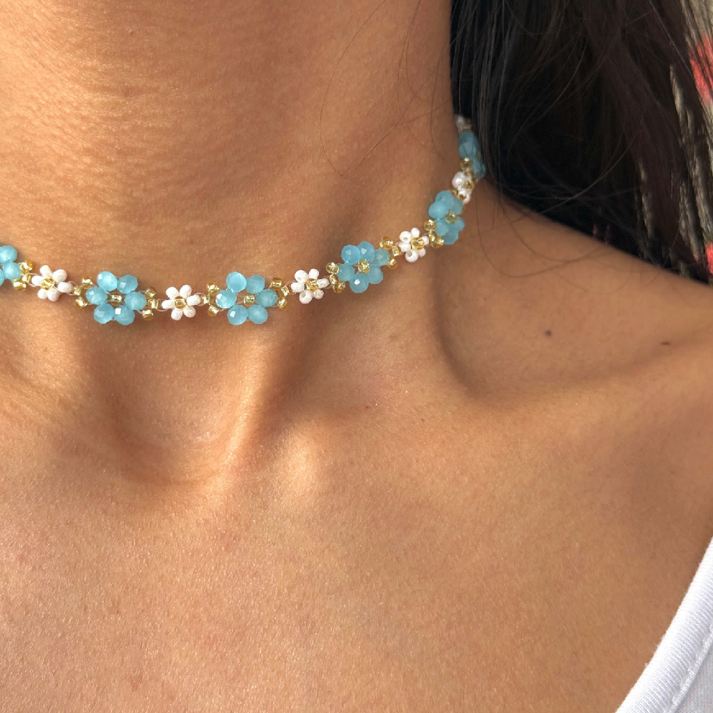 🩵 Collar Cielo en Flor