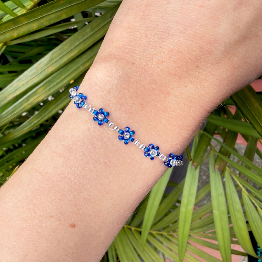 ❄️Pulsera Blue Petals🔹