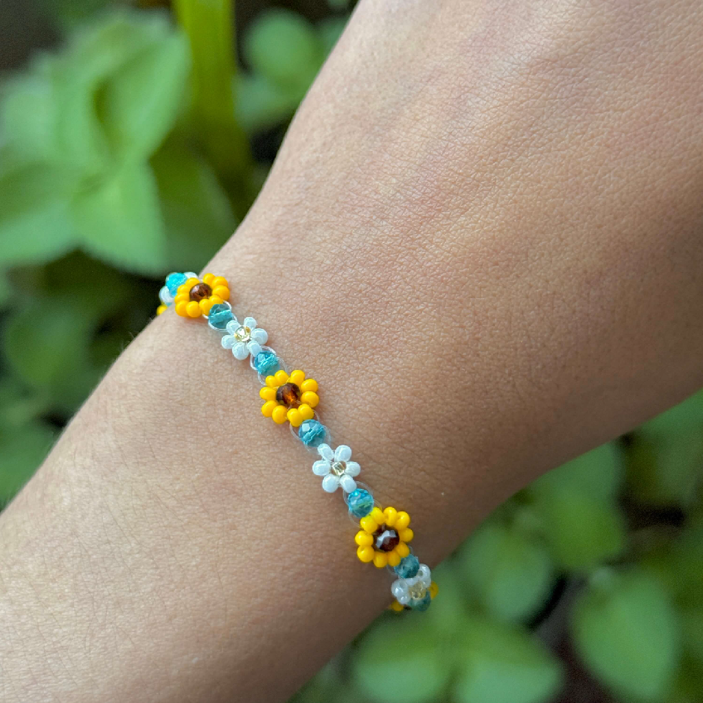 Pulsera Girasol del Cielo🌻🩵