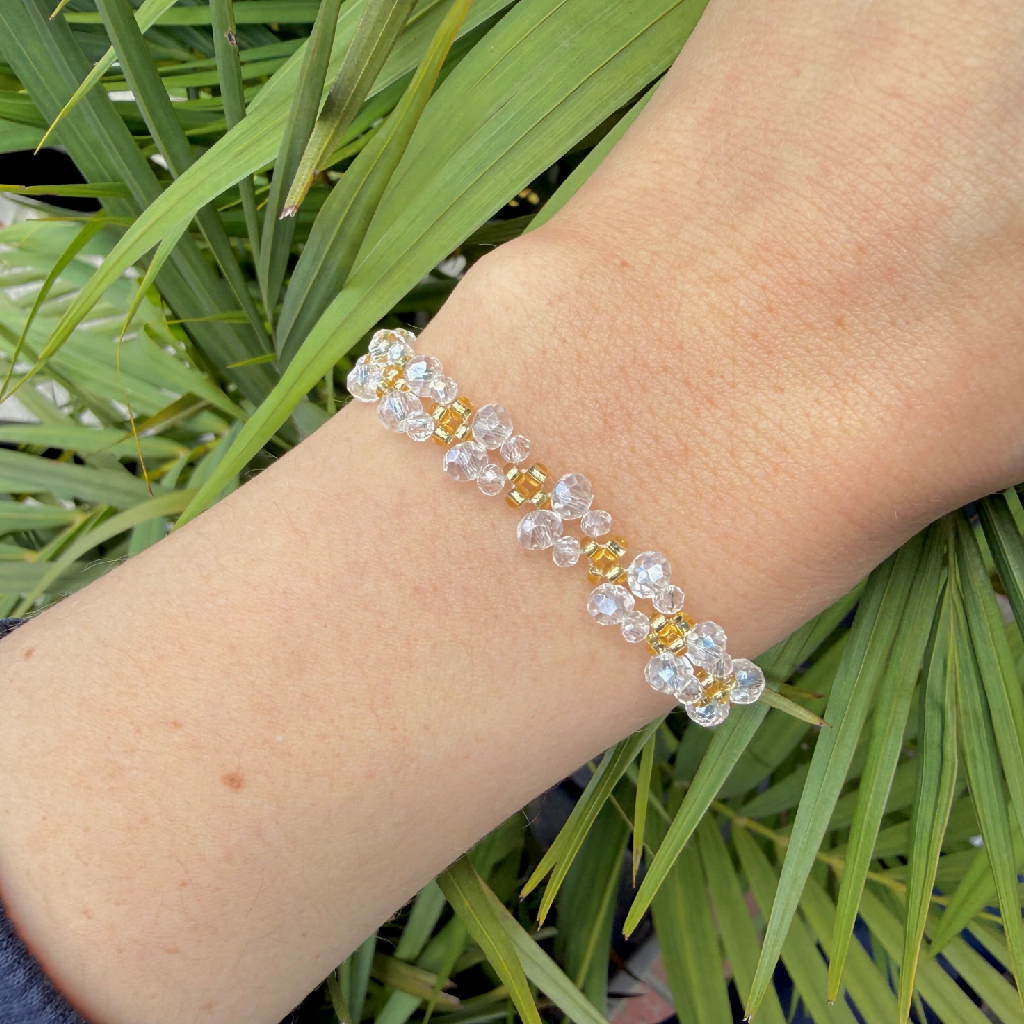Pulsera mariposa de cristal ✨