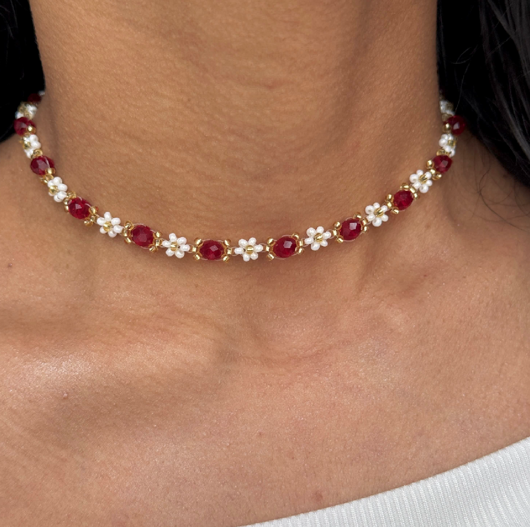Collar Jardín Rubí ♥️